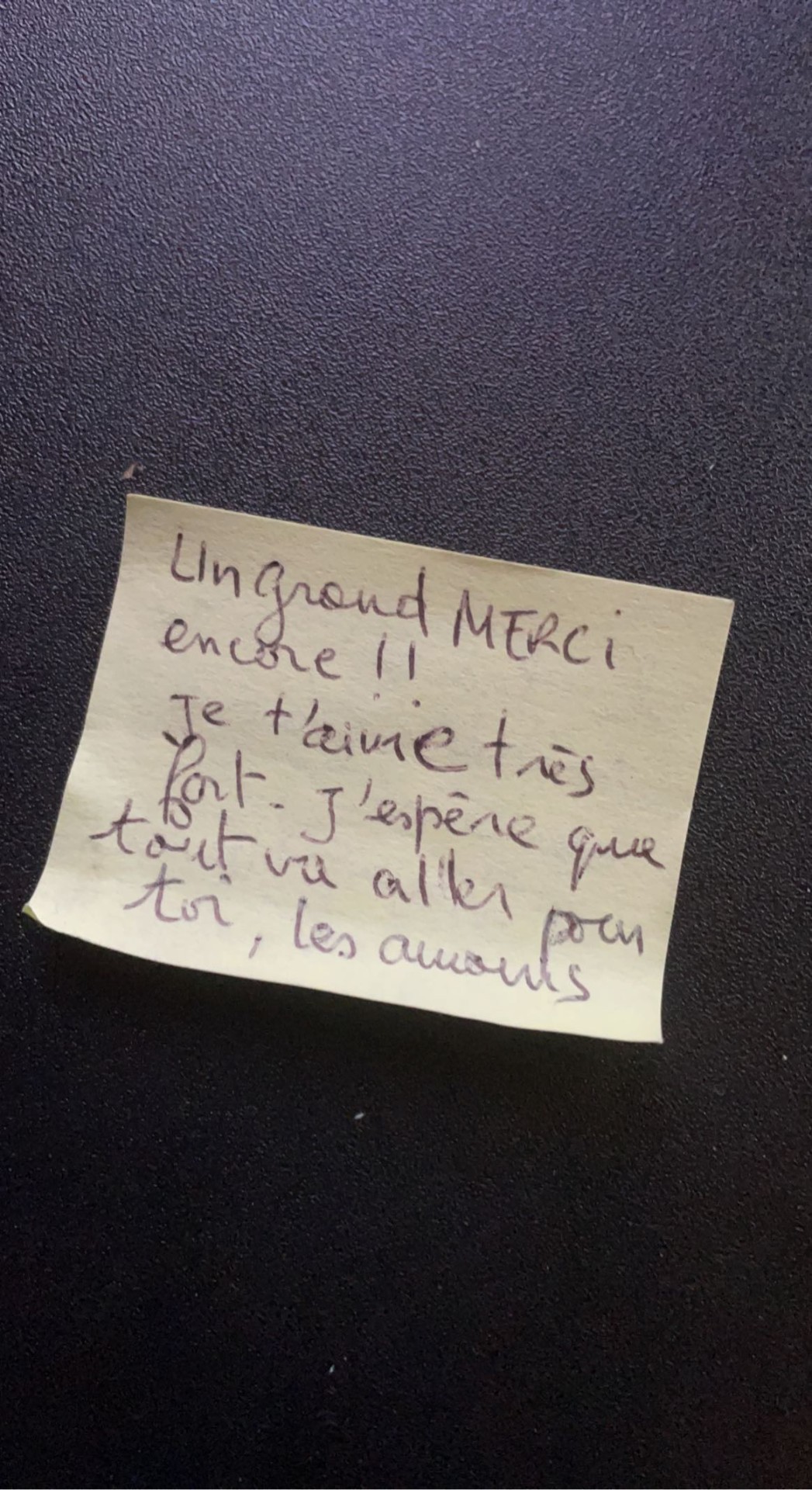 Message d'encouragement de la mère du fondateur de l'Agence HDS